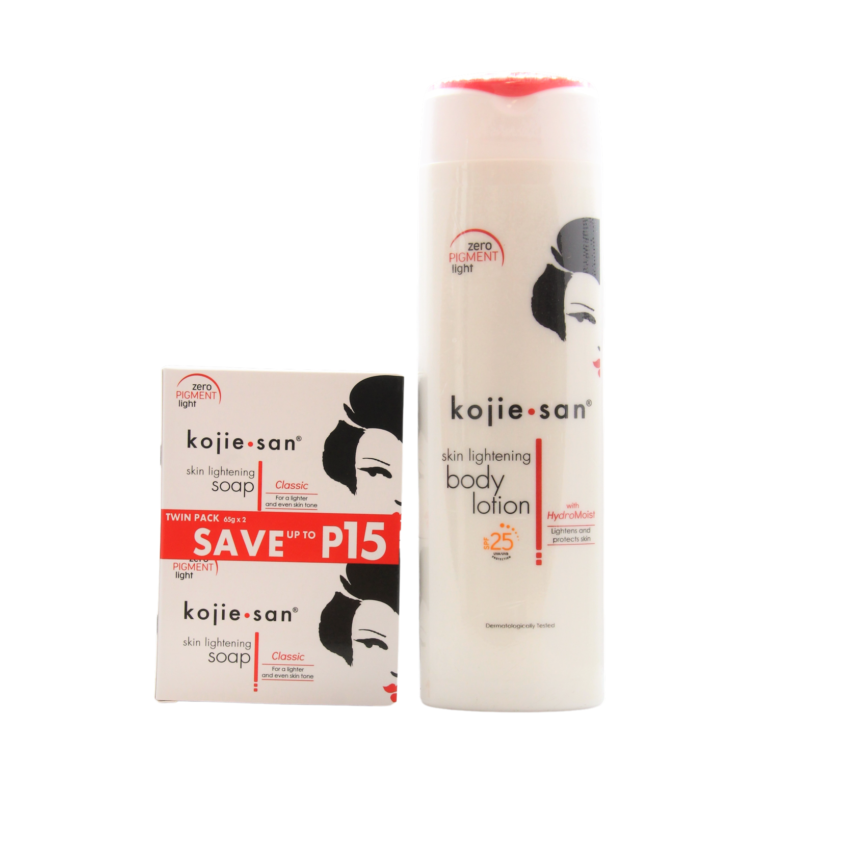 Kojie San, nummer één in anti-pigment producten! Lait corporel éclaircissant Kojie San SPF 25 – 250 g + savon Kojie San – Anti-pigmentation – Élimine les taches brunes – Unifie le teint – Coffret éclaircissant – Hydratant et nourrissant – Soins visage et corps