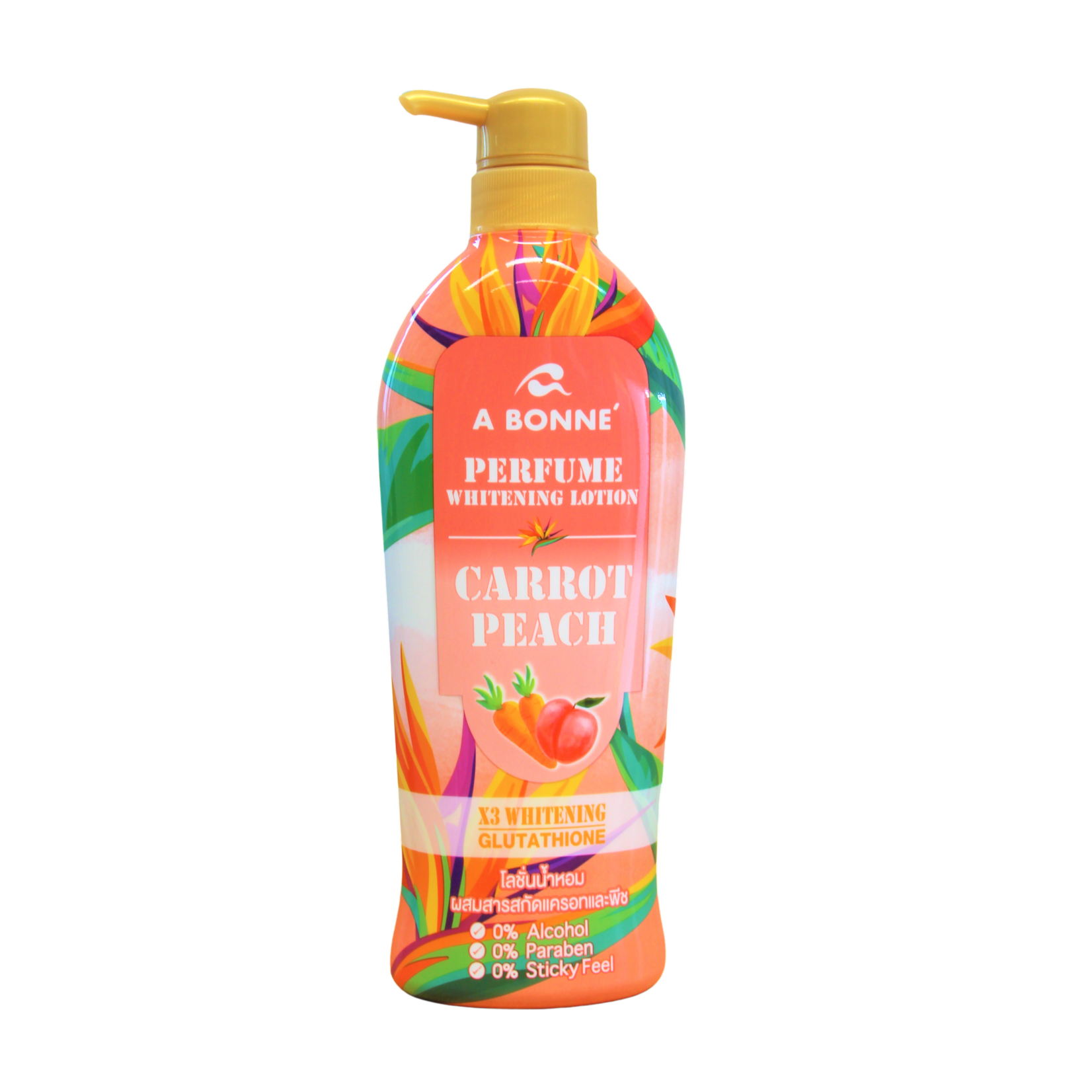 A Bonné, ervaar de schoonheids- en gezondheidsvoordelen van melk! A BonneéPerfume whitening lotion carrot and peach 500 ml