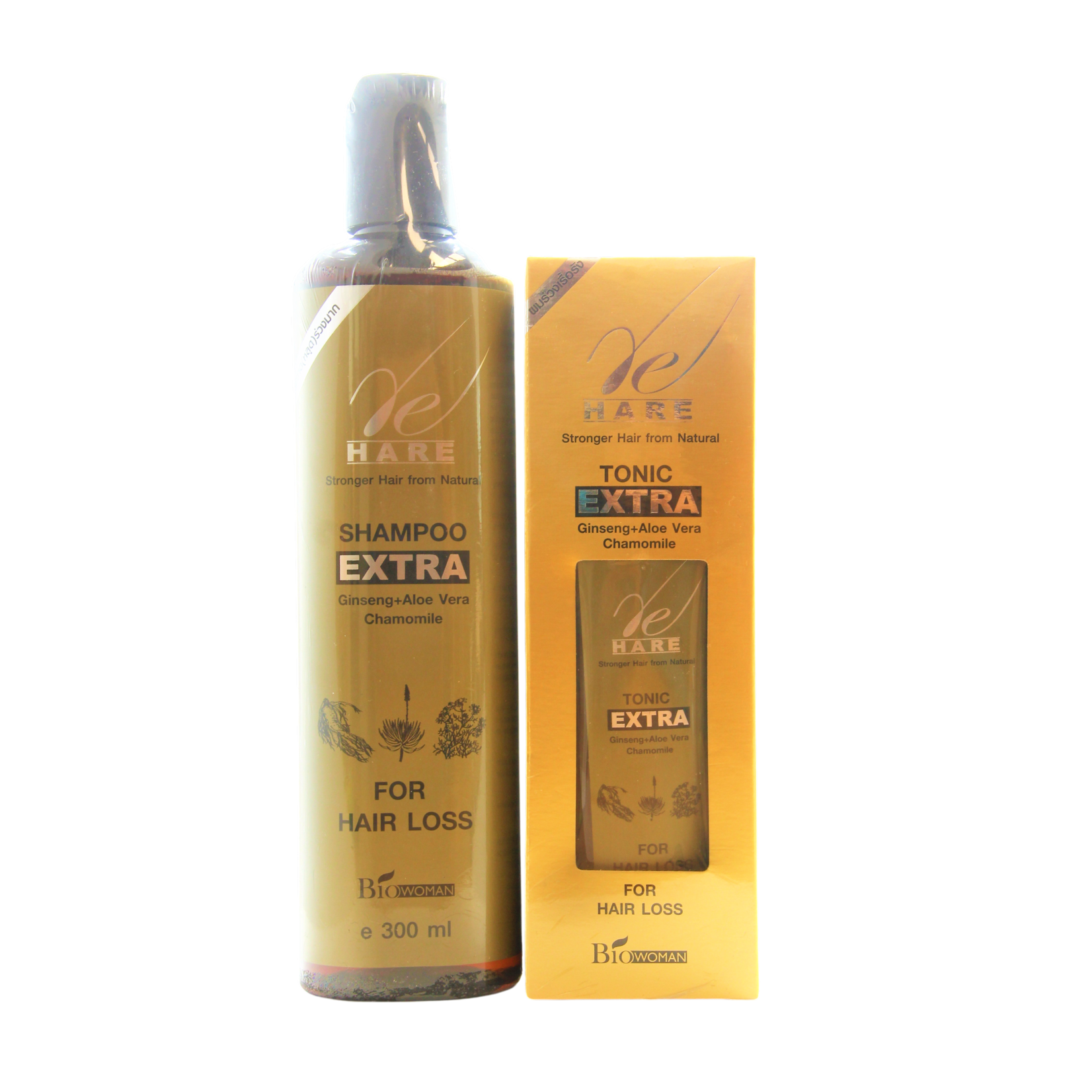 Re Hare  Re Hare Tonic against Chronic Hair Loss + Re Hare Shampoo against Hair Loss – Complete Hair Care Set – Stimulates Hair Growth – Strengthens Hair Roots – Reduces Hair Loss – For Strong & Healthy Hair