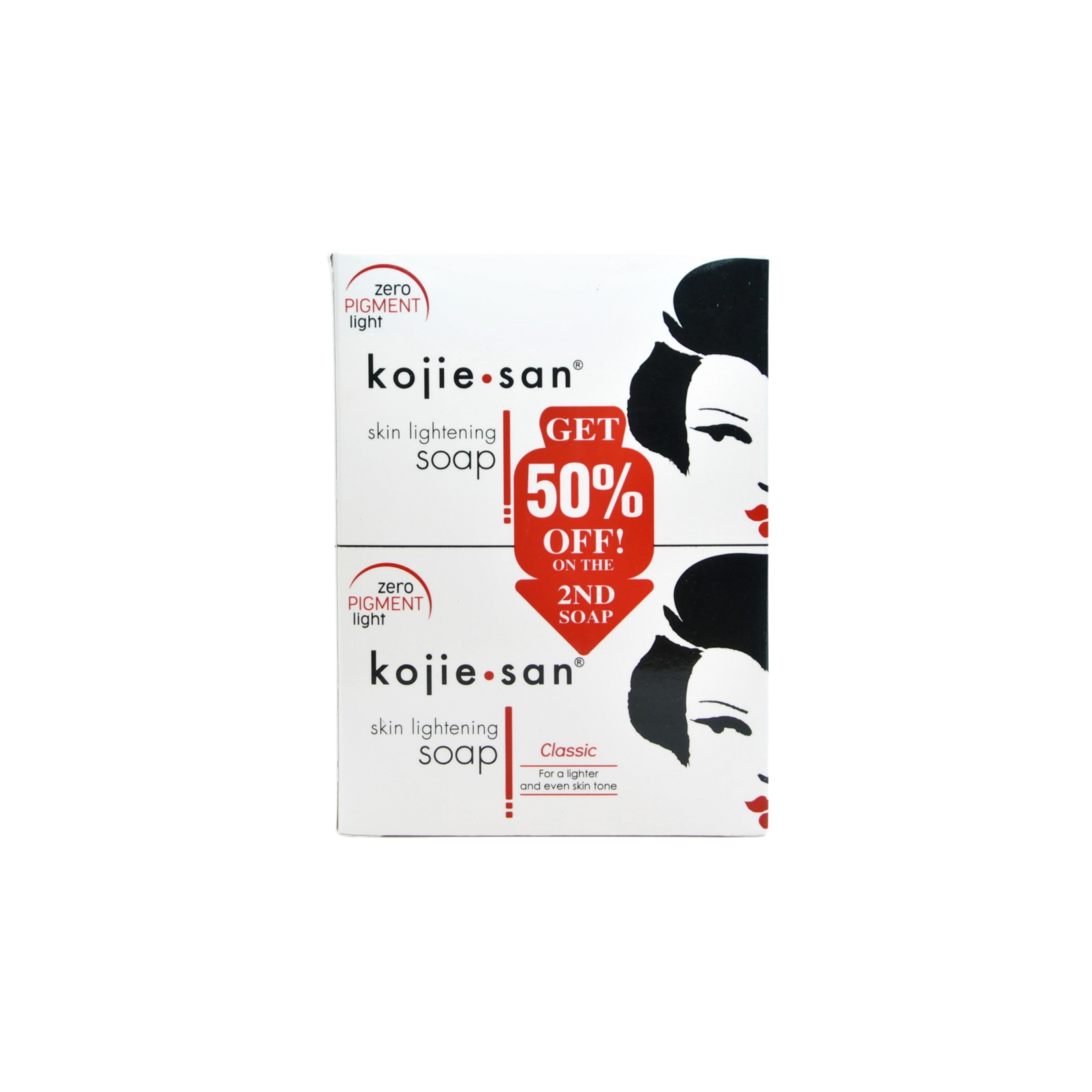 Kojie San, nummer één in anti-pigment producten! Savon éclaircissant pour la peau Kojie San 2 x 135gr