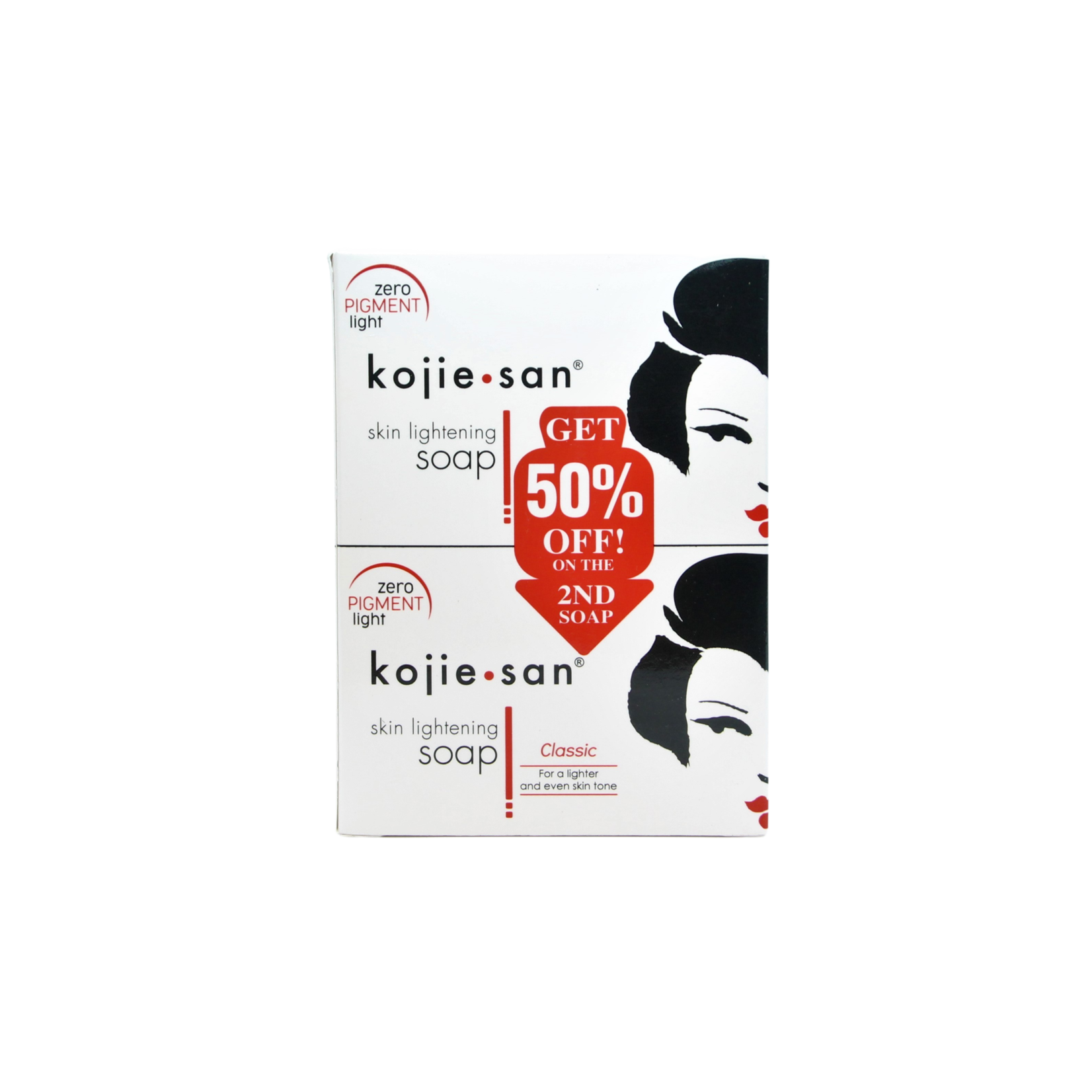 Kojie San, nummer één in anti-pigment producten! Savon éclaircissant pour la peau Kojie San 2 x 135 grammes