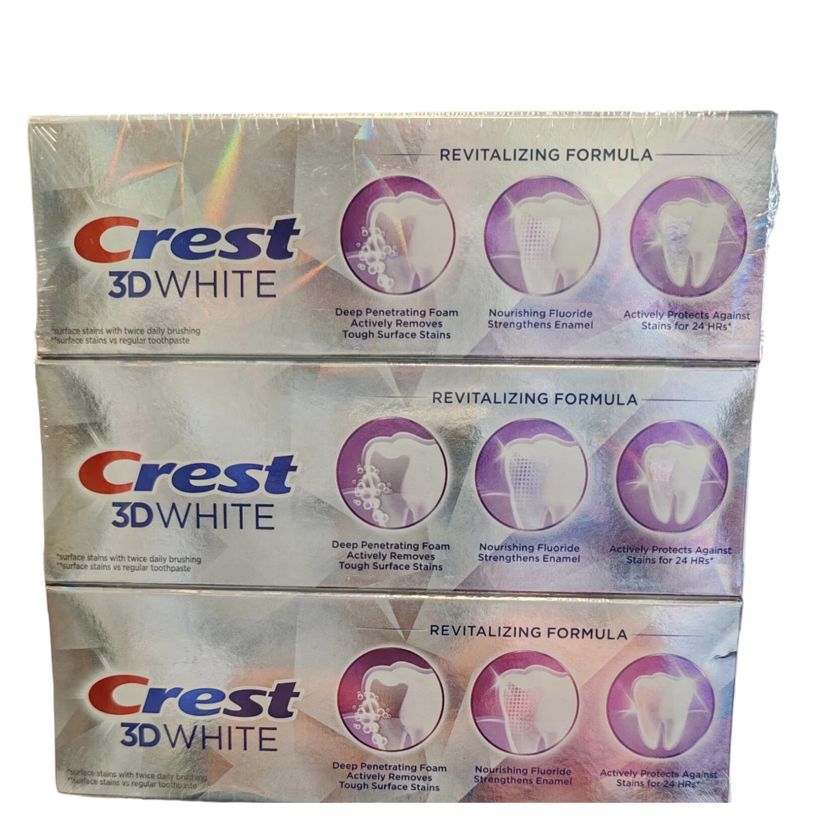 Crest, de nummer één pasta voor de gezondste prachtige lach! Crest 3D Brilliance White tandpasta 99 gram, 3 stuks