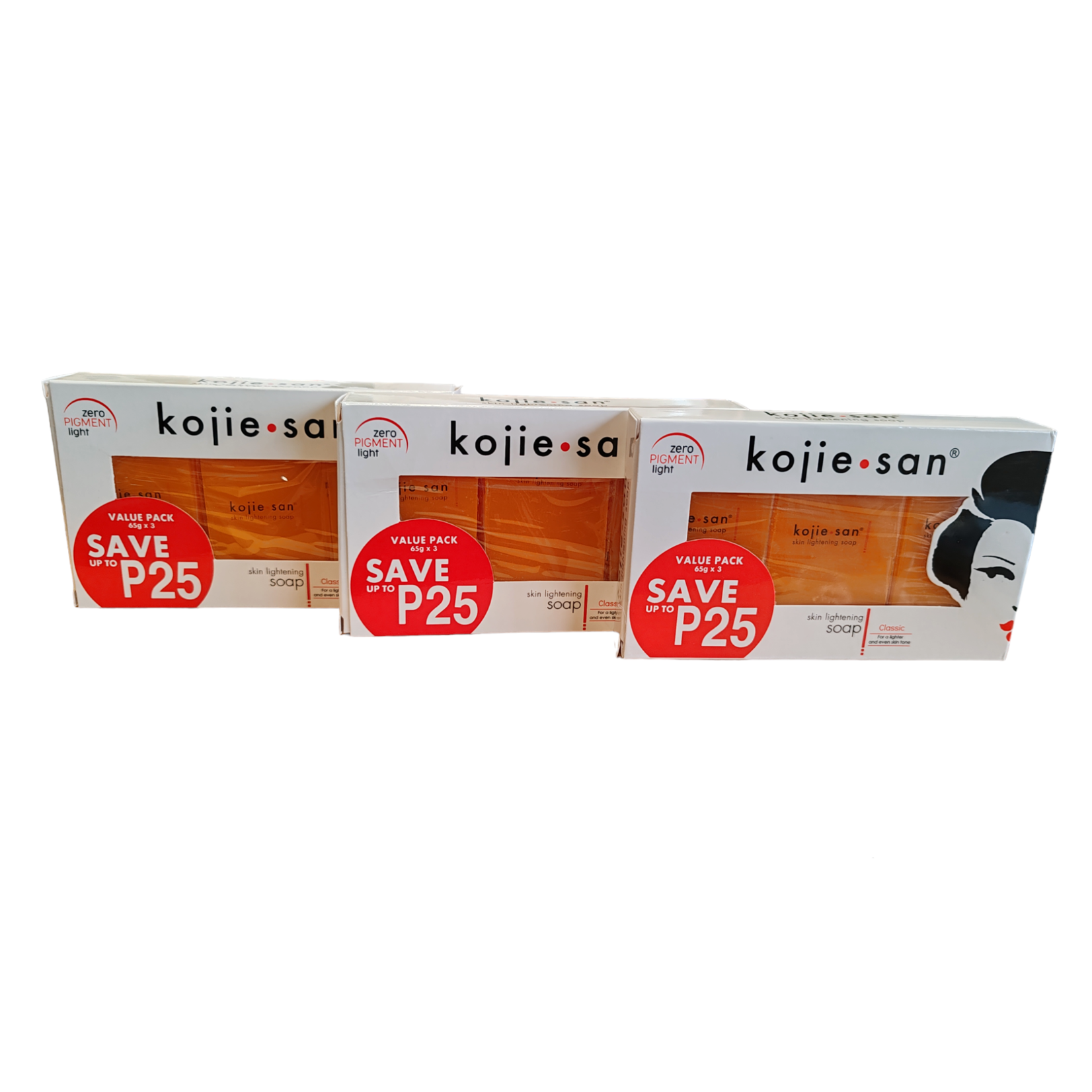 Kojie San, nummer één in anti-pigment producten! Kojie San skin lightening soap 3 x 65 grams, now get 3 = pay 2