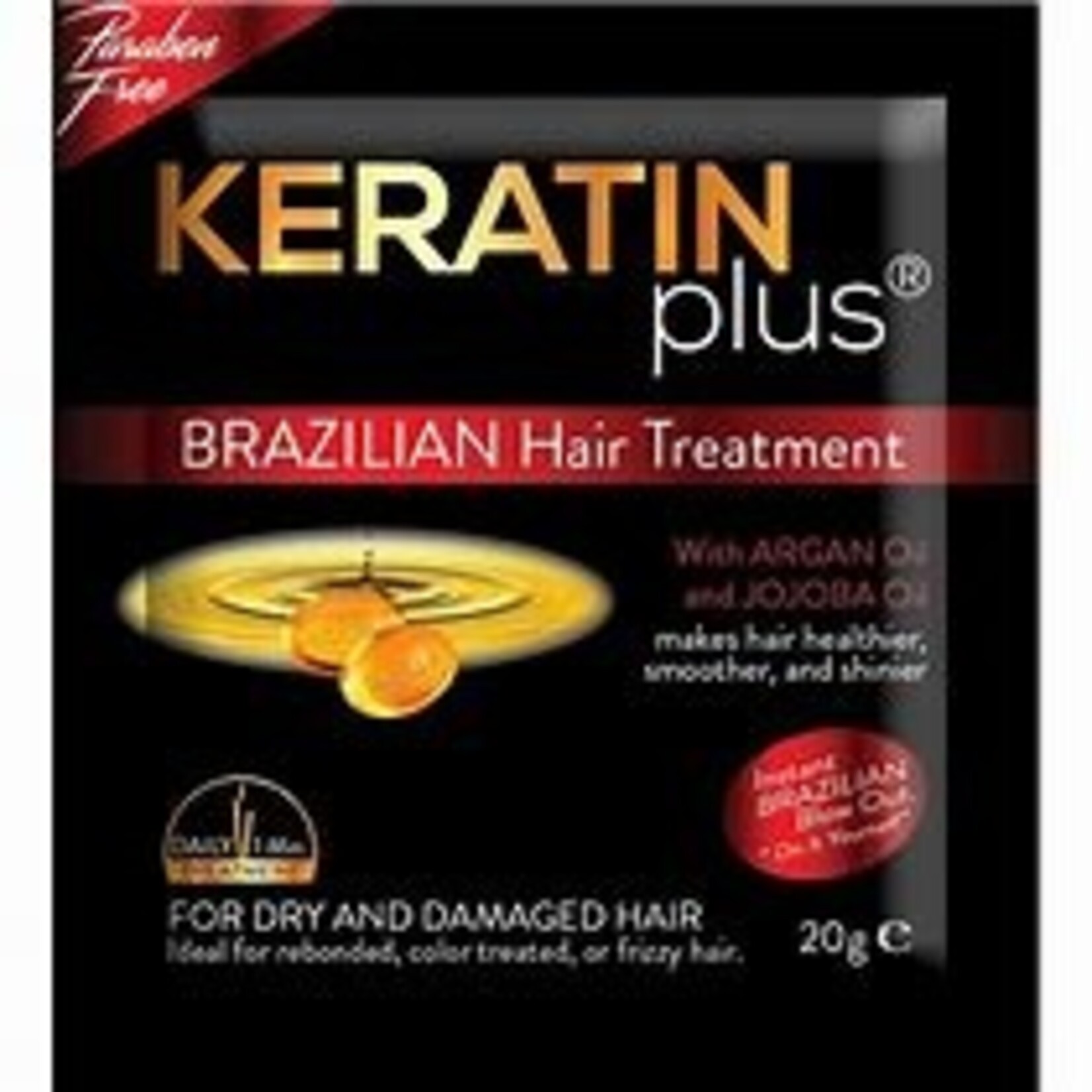 Belo, Vakkundig samengesteld om jouw unieke schoonheid te laten zien! Keratine Plus Intense Brazilian Hair Treatment voor droog en beschadigd haar, 20 ml GRATIS