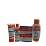 Gluta-C, voor een lichte, stralende en zachte huid! Coffret cadeau Gluta-C 4 pièces – Coffret éclaircissant ultime – Anti-pigmentation – Élimine les taches brunes – Unifie le teint – Soin blanchissant visage et corps – Hydratant et nourrissant