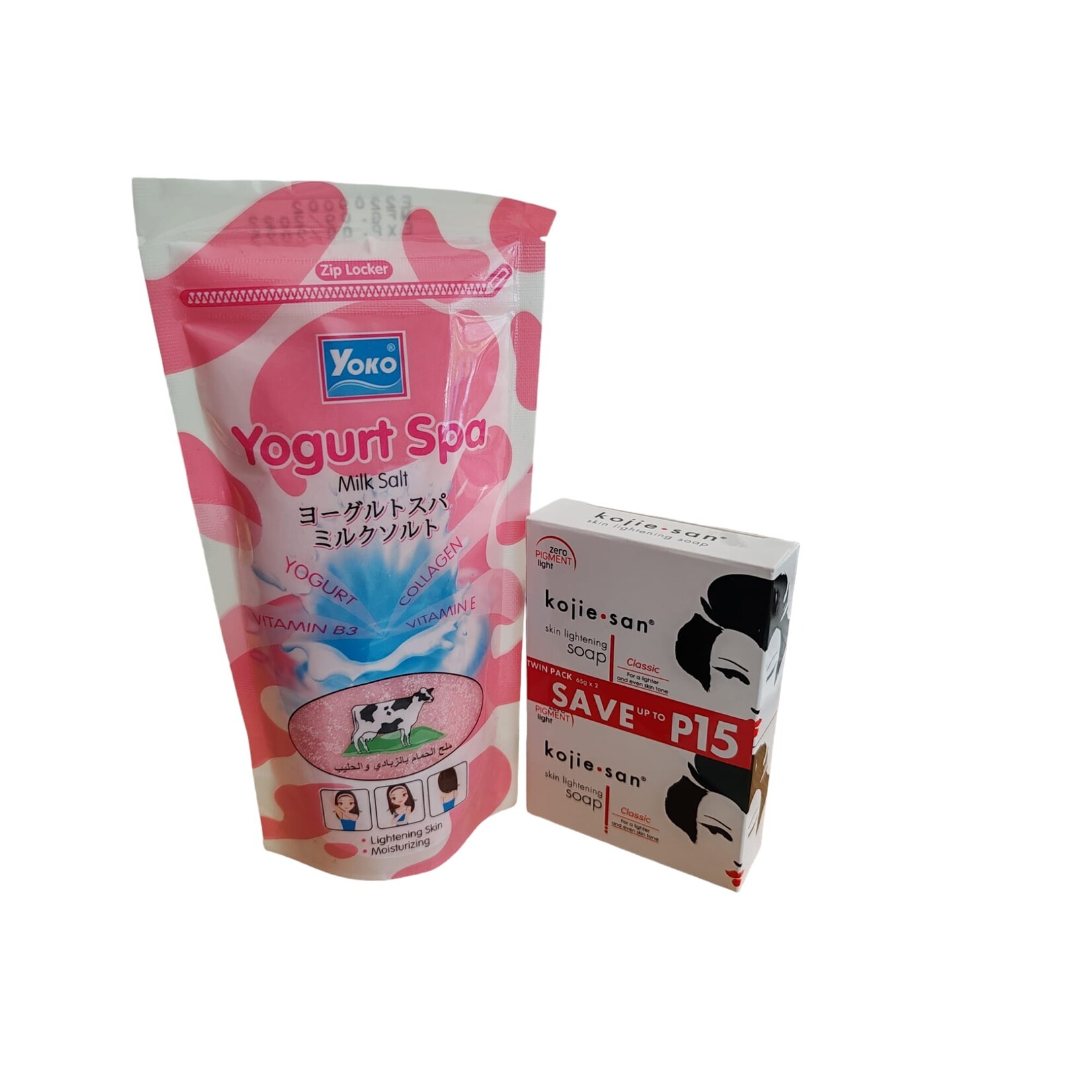 Yoko YOKO Yoghurt Spa Melkzout + Kojie San Classic 2x65