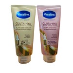 vaseline Vaseline Gluta-HYA Duo Pakket – Body Lotion Bundel – Skin Lightening & Hydraterend – Tegen Pigmentvlekken – Donkere Vlekken Verwijderaar – Egale & Stralende Huid – Whitening & Voedende Lichaamsverzorging**