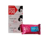 Kojie San, nummer één in anti-pigment producten! Savon éclaircissant Kojie San – 3 x 100 g – Savon hydratant Belo offert – Anti-pigmentation – Élimine les taches brunes – Unifie le teint – Anti-acné – Savon à l'acide kojique – Nettoyant visage et corps