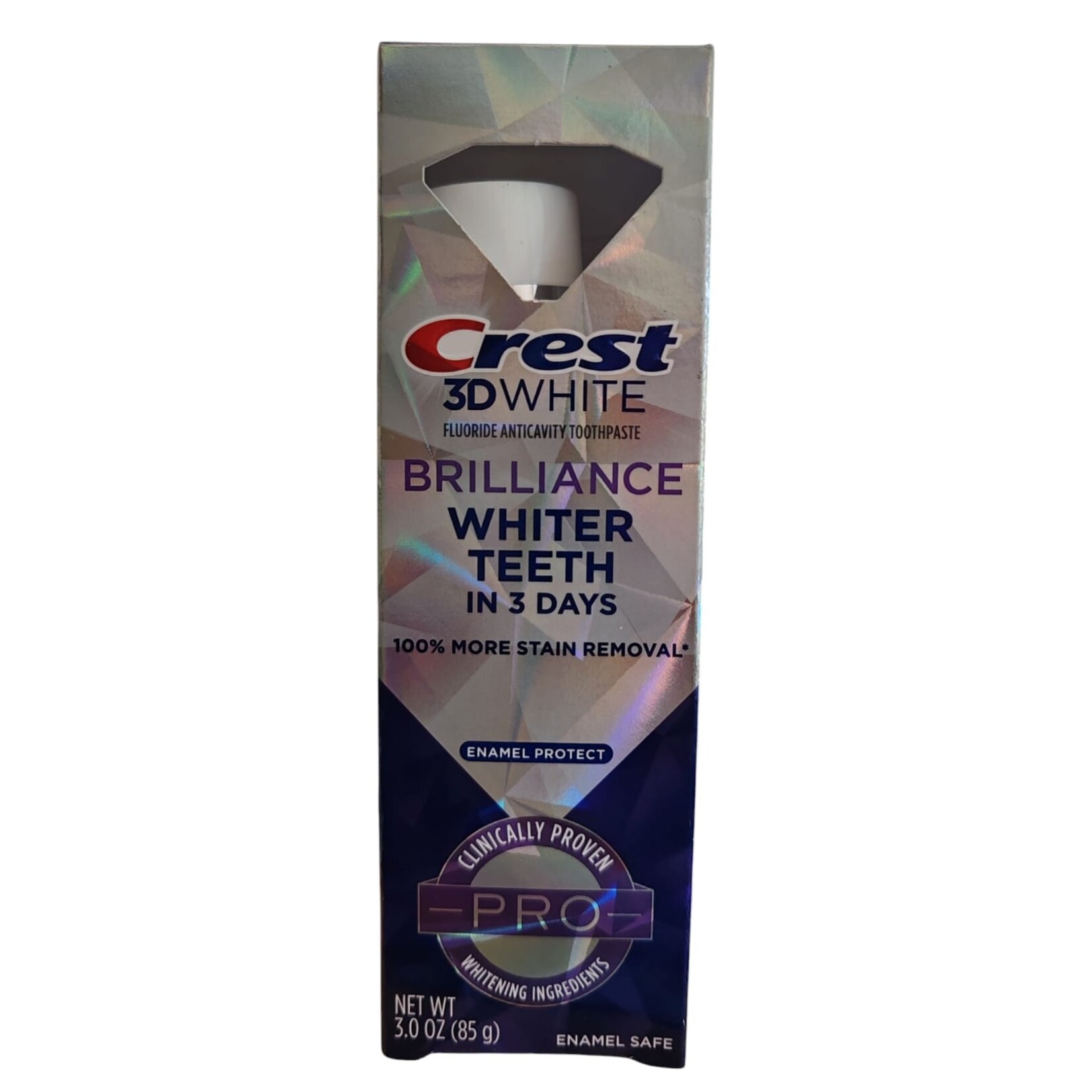 Crest, de nummer één pasta voor de gezondste prachtige lach! **Crest 3D White Brilliance Pro Toothpaste – Whiter Teeth in 3 Days – With Enamel Protection – Whitening Toothpaste – Removes Stains – Against Yellow Teeth – Professional Oral Care**