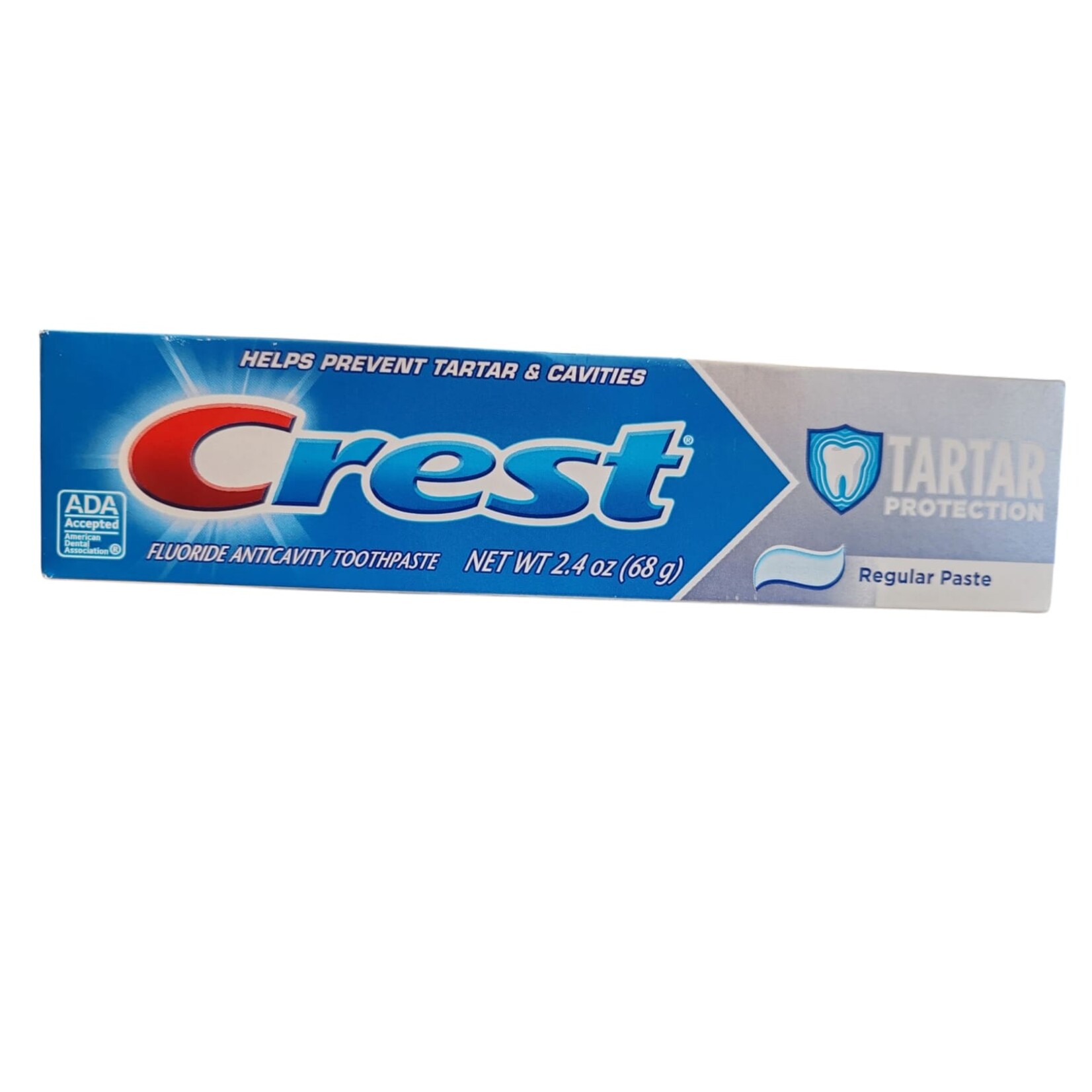 Crest, de nummer één pasta voor de gezondste prachtige lach! **Crest Tartar Protection Regular Toothpaste – 125ml – Protects against tartar – Removes plaque – Fresh breath – Cares for gums – Daily oral care**