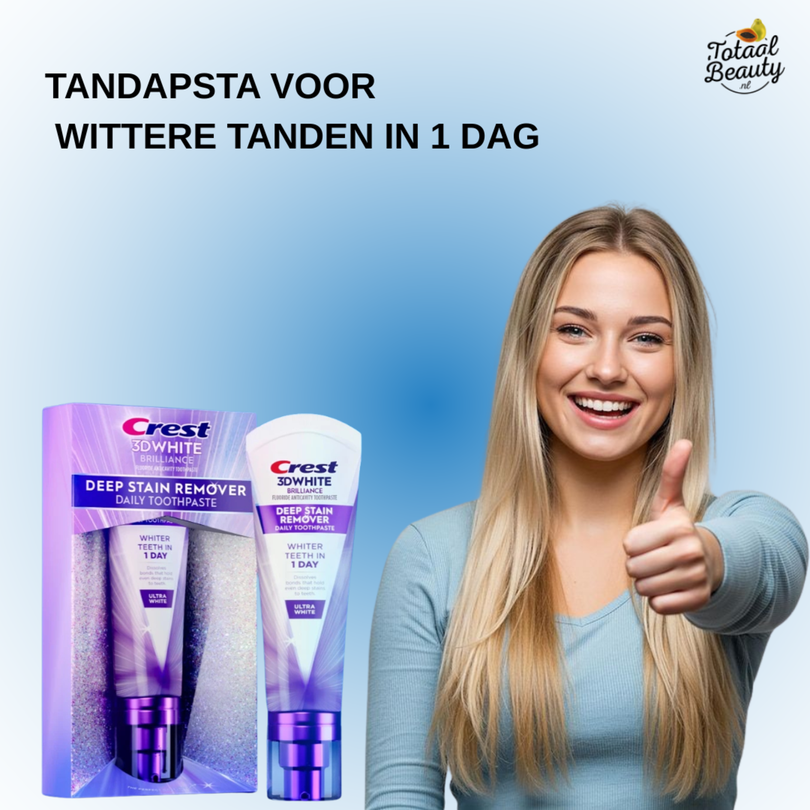 Crest, de nummer één pasta voor de gezondste prachtige lach! Crest 3DWhite Brilliance Deep Stain Remover NEW in the Netherlands