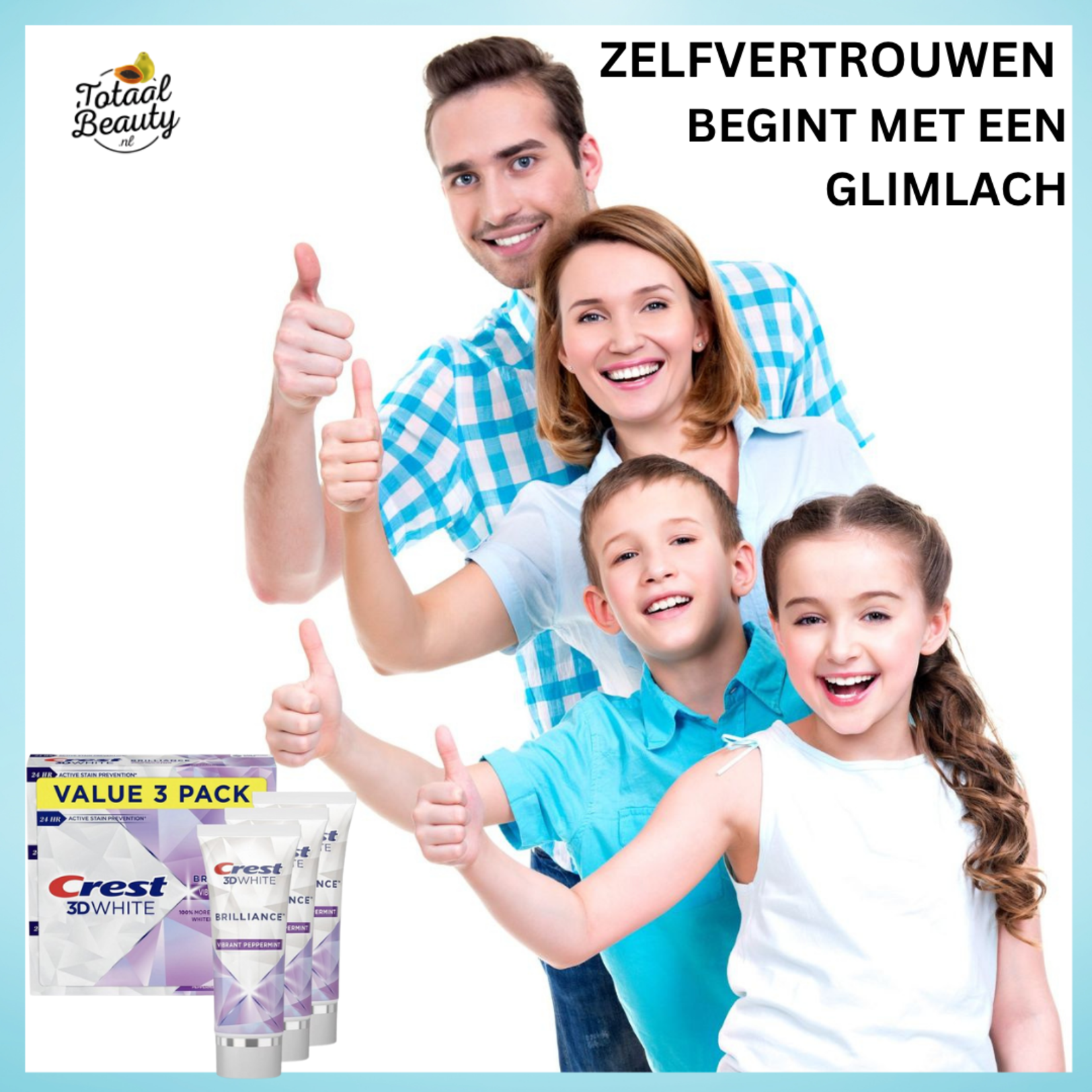 Crest, de nummer één pasta voor de gezondste prachtige lach! Crest 3D White Brilliance Tandpasta – 3 x 121g – Whitening Tandpasta – Wittere Tanden – Verwijdert Vlekken – Anti Cariës – Frisse Adem – Geavanceerde Mondverzorging – Tandpasta Tegen Gele Tanden