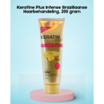 Keratin Plus Keratine Plus Intense Brazilian Hair Treatment – 200g – Voor Droog & Beschadigd Haar – Keratine Behandeling – Herstel & Voeding – Anti-Frizz – Glad & Glanzend Haar – Professionele Haarverzorging