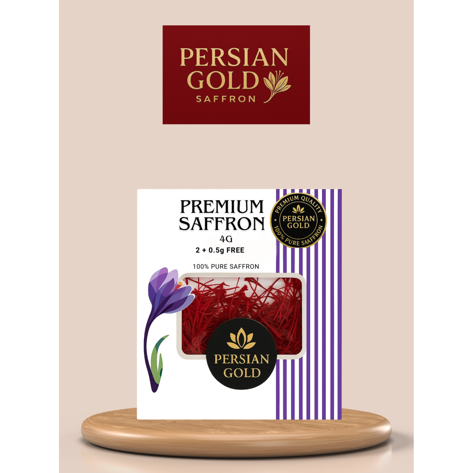 TotaalBeauty, de heerlijkste zepen van Top kwaliteit! Persian Gold Saffraan 2 x 4g + 0,5g Gratis – 100% Pure Premium Iraanse Kwaliteit – Klasse 1 Gecertificeerd – Saffron – Iraanse Saffraan – Beste Saffraan – Pure Natuurzuivere Saffraan – Krokus Specerij