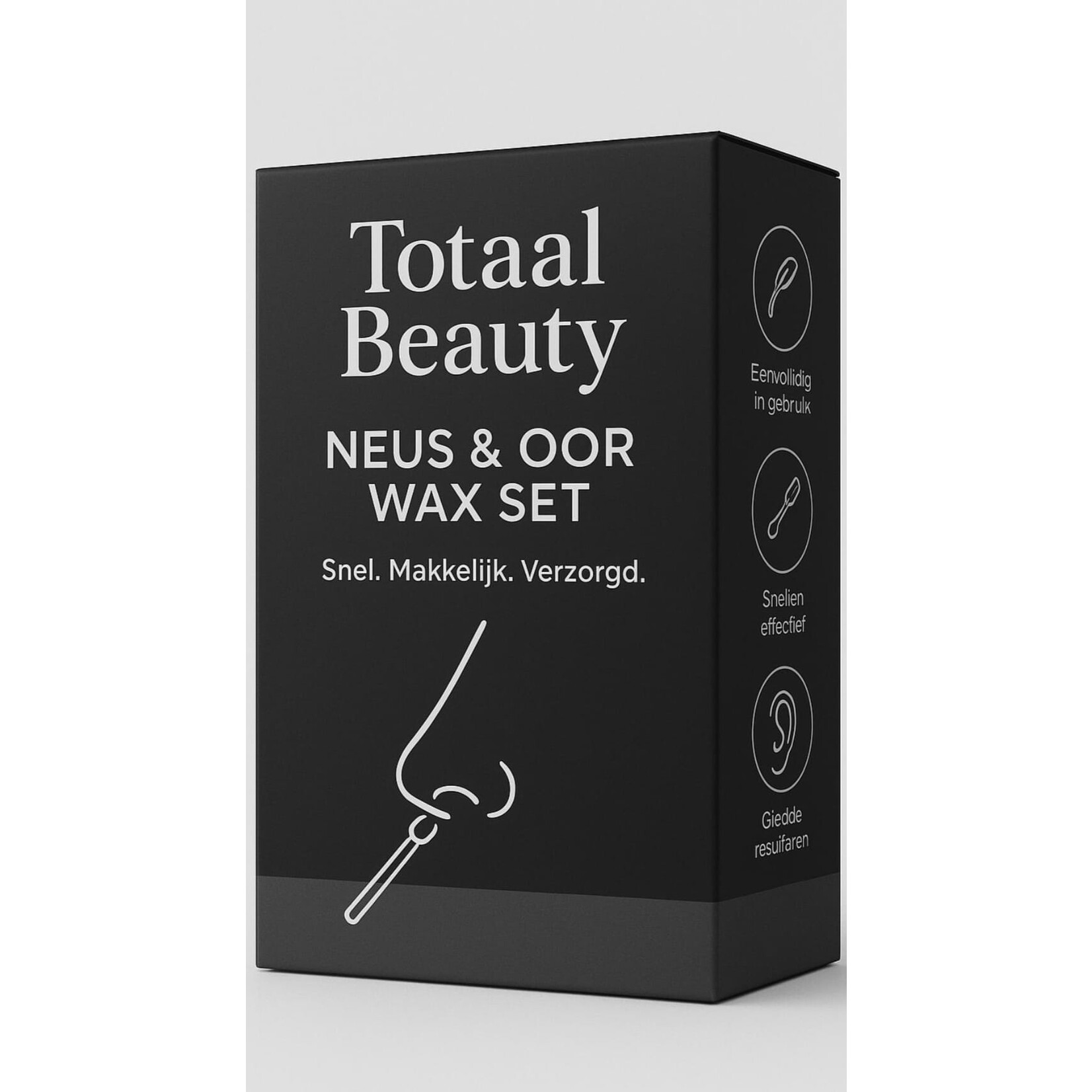totaal beauty TotaalBeauty Neus- en Oorwax Set – Hars Set voor Neus & Oren – Pijnloze Ontharing – Veilig & Effectief – Professionele Harsbehandeling – Inclusief Spatels & Applicators – Geschikt voor Mannen & Vrouwen