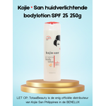Kojie San, nummer één in anti-pigment producten! Kojie San Skin Lightening Body Lotion SPF25 – 250g – Against Pigment Spots – Dark Spot Remover – Even Skin Tone – Whitening Body Lotion – Hydrating & Nourishing – Sun Protection