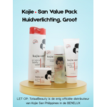 Kojie San, nummer één in anti-pigment producten! Kojie San Voordeelpakket Groot – Skin Lightening Set – Complete Gezichts- & Lichaamsverzorging – Tegen Pigmentvlekken – Donkere Vlekken Verwijderaar – Egale Huid – Whitening Bundel – Hydraterend & Voedend