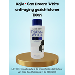 Kojie San, nummer één in anti-pigment producten! Kojie San Dream White Anti-Aging Facial Toner – 100ml – Skin Lightening Gezichtstoner – Tegen Pigmentvlekken – Donkere Vlekken Verwijderaar – Egale Huid – Verstevigend & Verfrissend – Kojic Acid Gezichtsverzorging