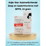 Kojie San, nummer één in anti-pigment producten! Savon éclaircissant et crème visage Kojie San avec SPF 15, 22 grammes