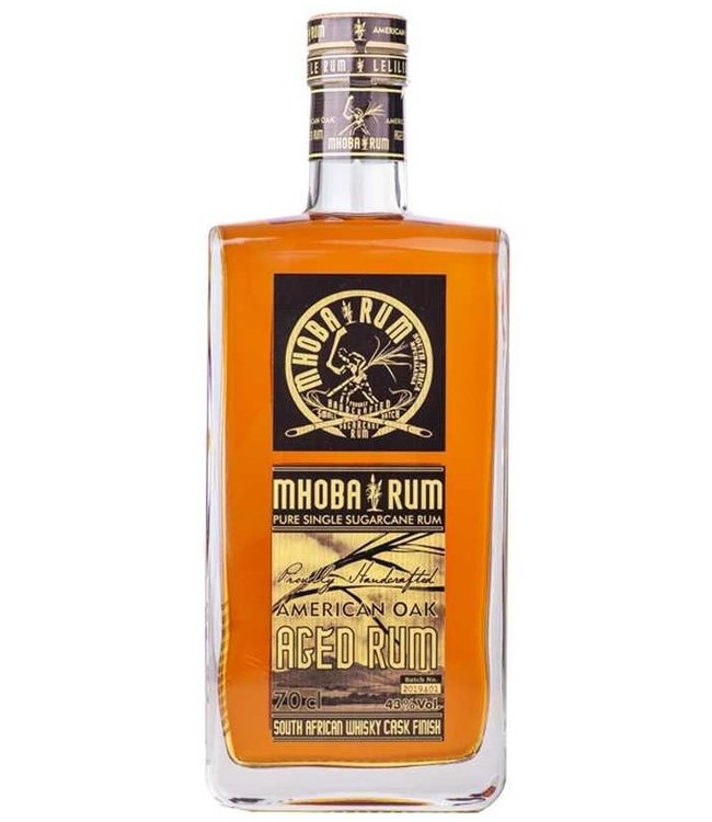Mhoba Mhoba  American Oak Aged rum  (43%)