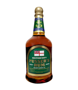 Pusser's Rum Pussers British Navy Rum Select Aged 151 (75.5% ABV)