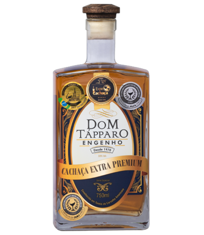 Cachaça Dom Tapparo Extra Premium Carvalho Americana 10 anos (38%)