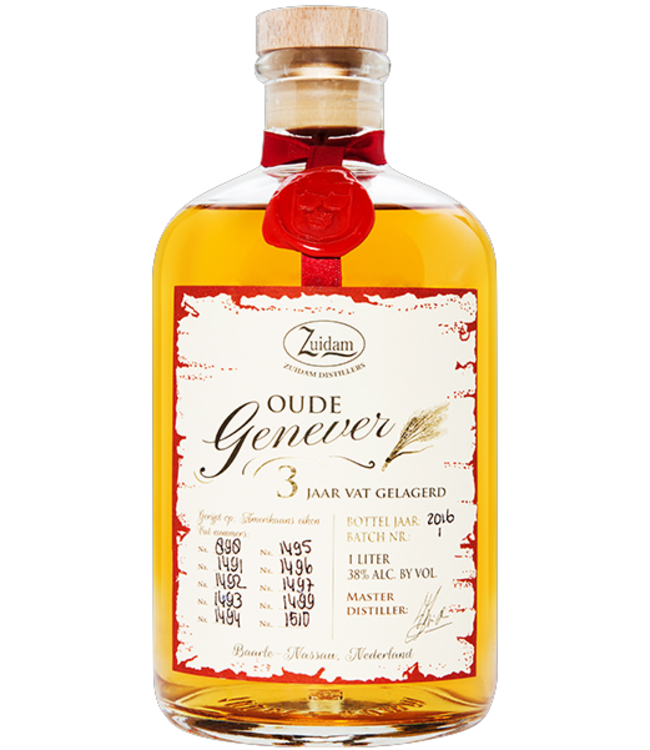 Zuidam Oude Genever 3 years barrel aged (38%)