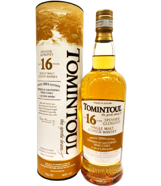 Tomintoul 16yo Sauternes Cask Finish 2004 (46%)