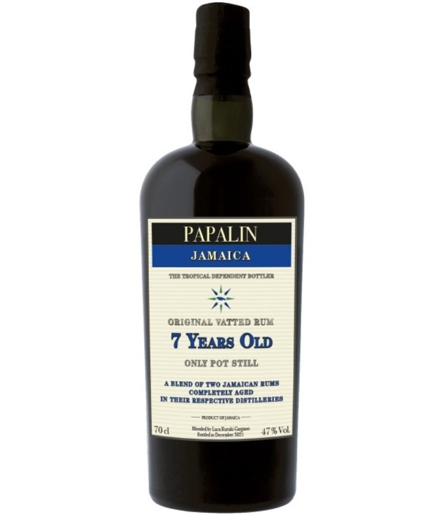 Papalin Jamaica 7yo vatted Potstill rum (47%)