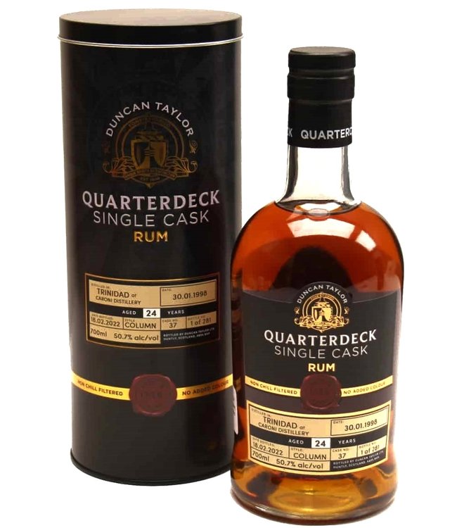 Duncan Taylor Quarterdeck Caroni Trinidad Rum 24 Y0 -1998 (50.7%)