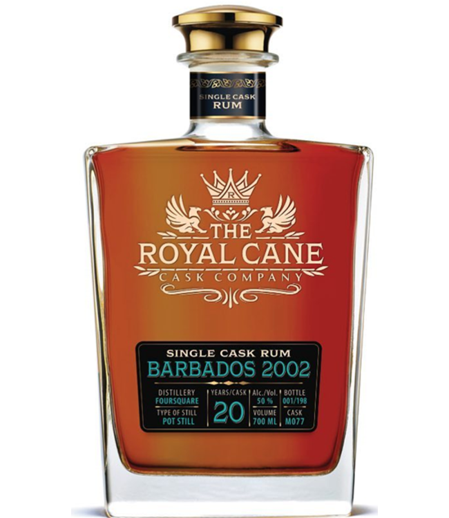 The Royal Cane Cask Company - Infinity Spirits The Royal Cane  Barbados  2002/ 20yo Foursquare Rum (50%)