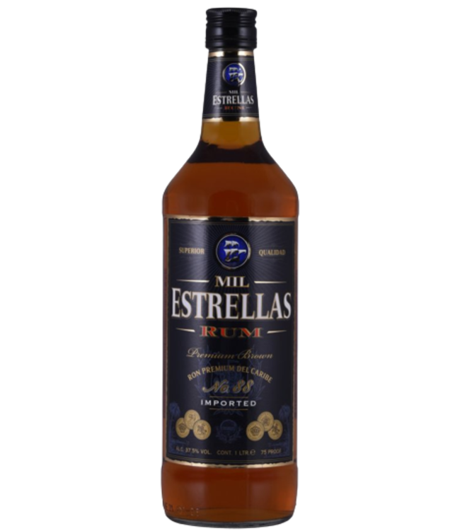 Mil Estrellas Premium Brown Rum (37,5%)