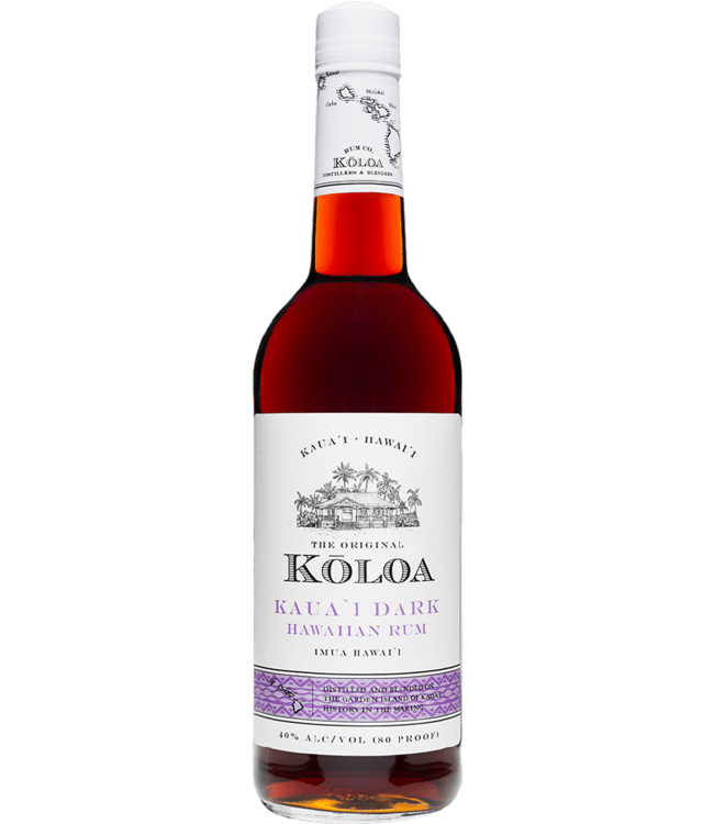 Kõloa Hawaiian Rum Kõloa Kaua'I Dark Hawaiian Rum (40%)