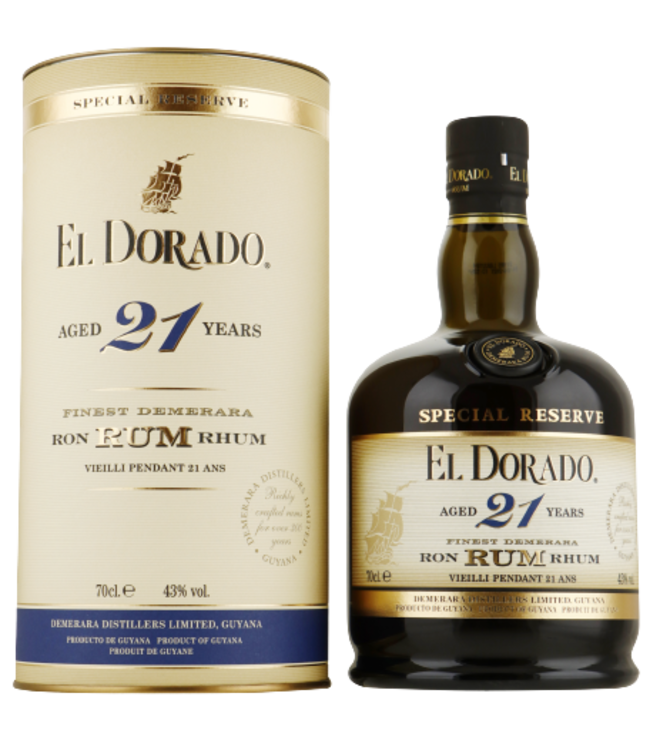 El Dorado 21yo Demerara Rum (43%)