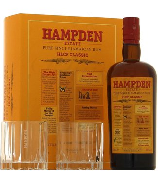 Hampden Estate Distillery HAMPDEN Jamaican Rum Overproof coffret+2glasses (60%)