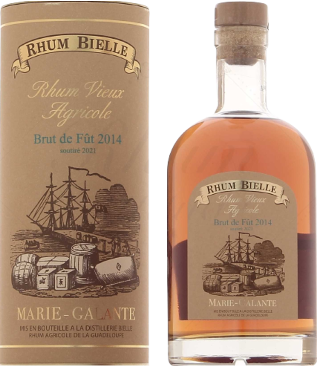 Rhum Bielle Brut de Fût 2014 - Rhum Vieux Agricole (56,5%)