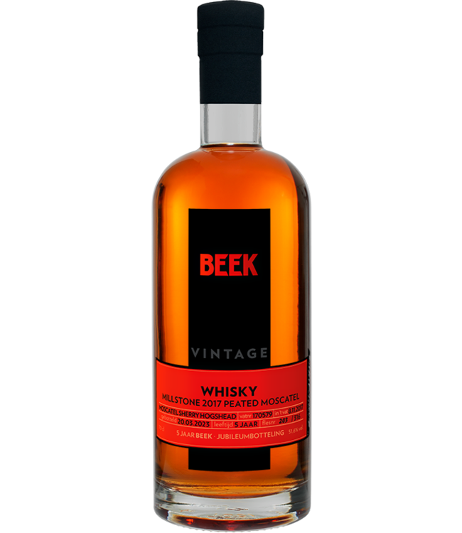 Beek Spirits BEEK Millstone 2017 peated whisky Moscatel (51.6%)