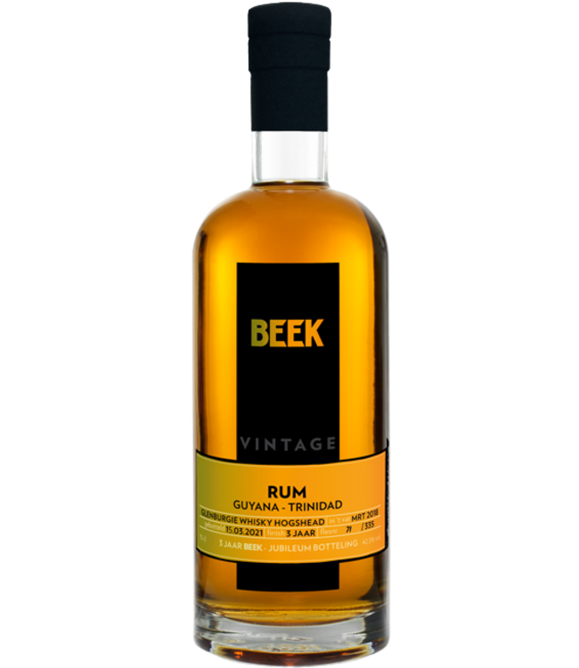 Beek Spirits BEEK Rum Guyana & Trinidad - Edradour Whisky Barrel (44,3%)