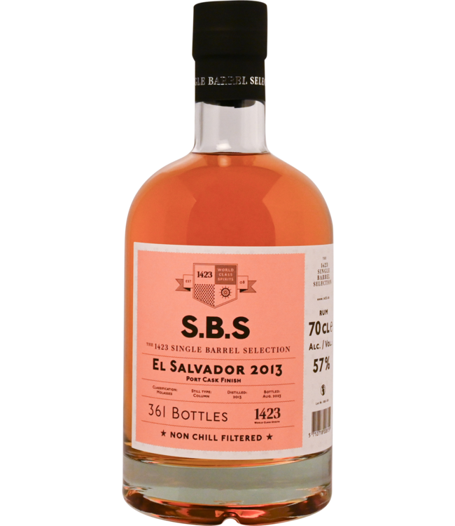 1423 S.B.S El Salvador Port Cask 2013  (57%)