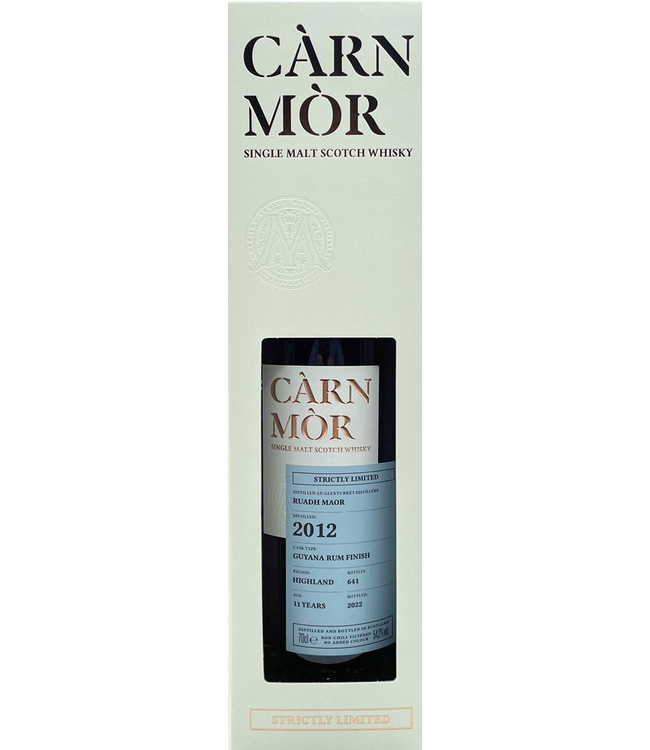 Càrn Mòr Ruadh Moar 2012 - Guyana Rum Finish 11YO (54,2%)