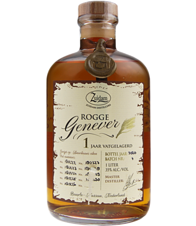 Zuidam Rogge Genever aged in barrels for 1 year (38%)