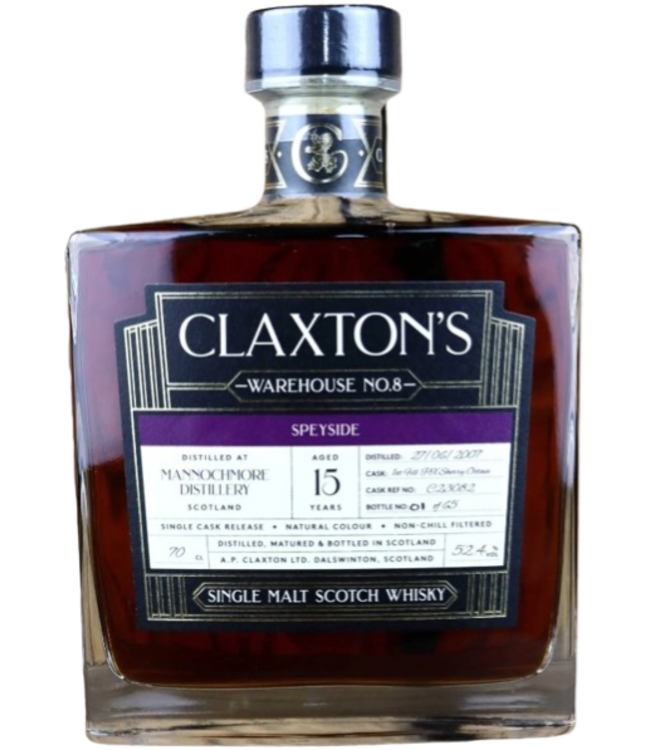 Claxton's WH No.8 Mannochmore 15YO 1st Fill PX Sherry Octave (52,4%)