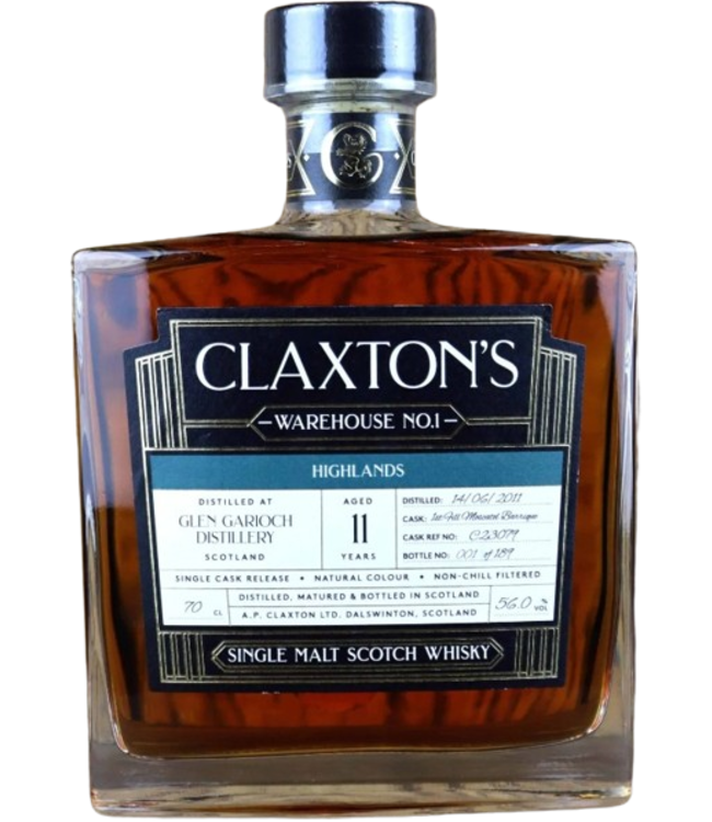 Claxton's WH No.1 Glen Garioch 11YO 1st Fill Moscatel Barrique (56%)