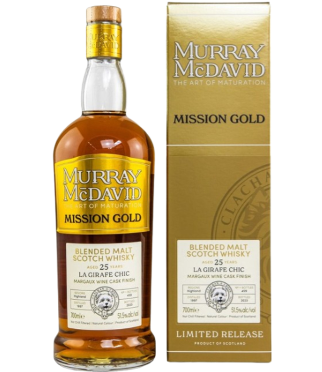 Murray McDavid Mission Gold - La Girafe Chic 25YO Margaux Wine Cask Finish (51,5%)