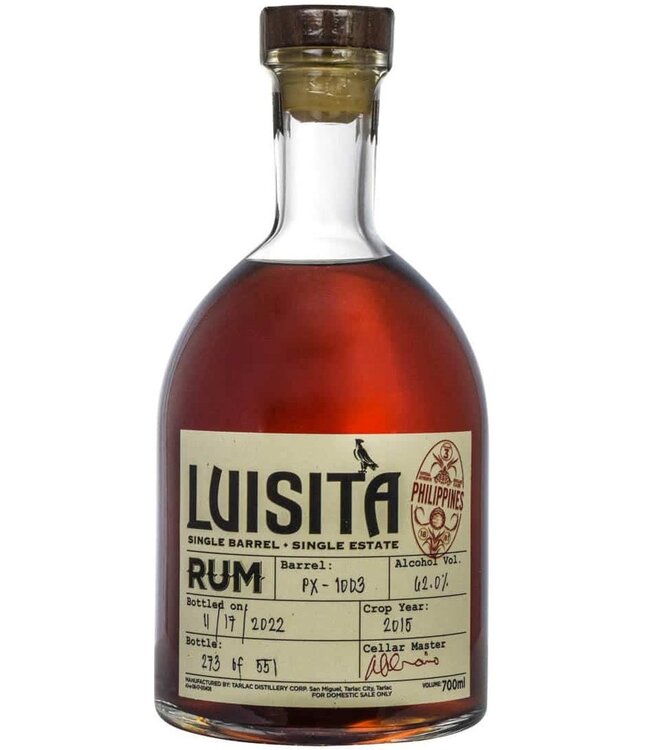 Luisita 6YO Single Estate Philippine Rum 2015 Cask #1003 (62%)