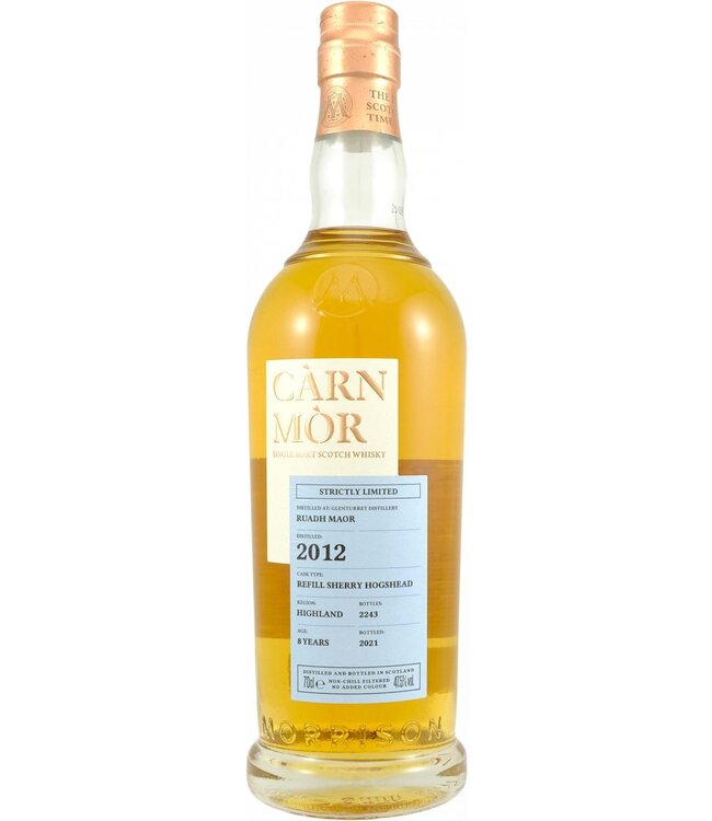 Morrison Distillers Càrn Mòr Ruadh Moar 2012 - 8YO Refill Sherry Hogshead (47.5%)