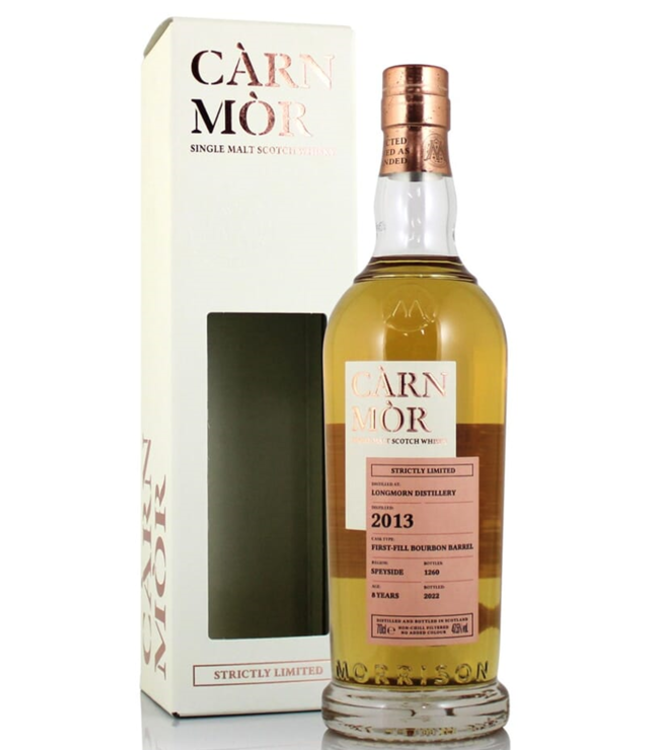 Càrn Mòr Longmorn 2013 - 8YO First fill Bourbon Barrel (47.5%)