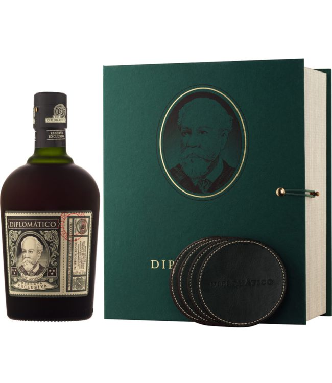 Diplomatico Reserva Exclusiva Gift with 4 coasters (40%)
