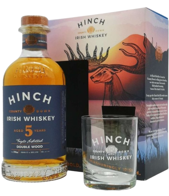 Hinch Hinch Irish Whiskey 5YO Double Wood Giftpack (43%)