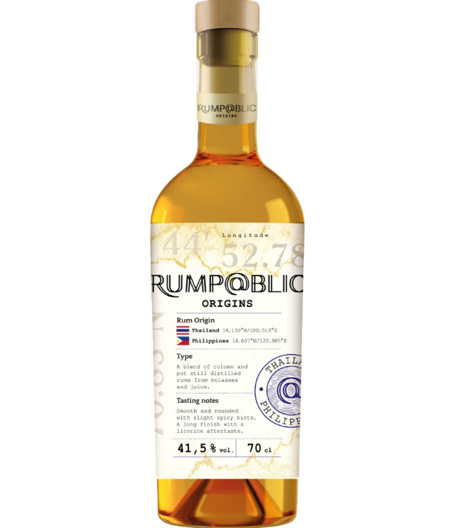 Rump@blic Rump@blic Origins Thailand & Philippines Rum  (41,5%)